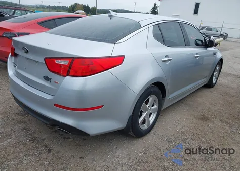 2015 Kia Optima Lx из США, поврежденный, VIN 5XXGM4A72FG510413